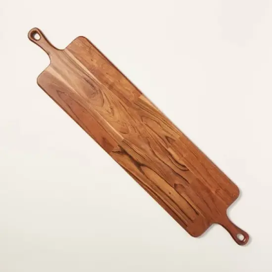 40"x9" Wooden Paddle Serving Board with Handles - Hearth & Hand&trade; with Magnolia image {3}