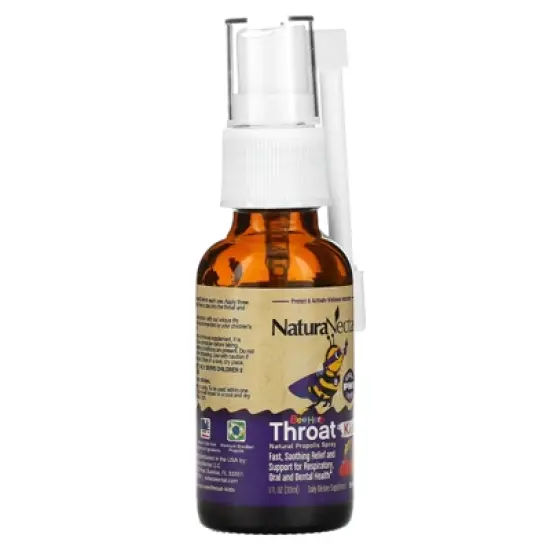 NaturaNectar Bee Hero Throat Kids, Natural Propolis Spray, Berry Blast, 5 mg, 30 ml image {4}