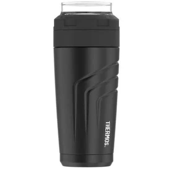 Thermos 24 oz. Vacuum Insulated Stainless Steel Wide Mouth Tumbler - Black image {1}