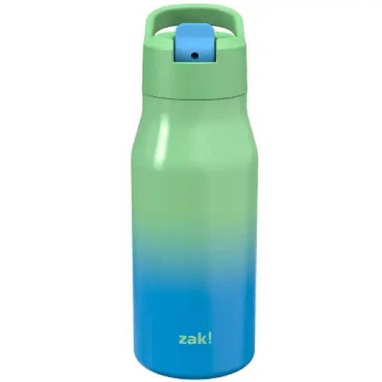 Zak Designs 14 fl oz Double Walled Stainless Steel Tranquility Insulated Straw Bottle image {6}