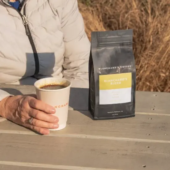 BLANCHARD'S COFFEE CO. Blanchard's Blend Medium Dark Roast Ground Coffee - 12oz image {2}