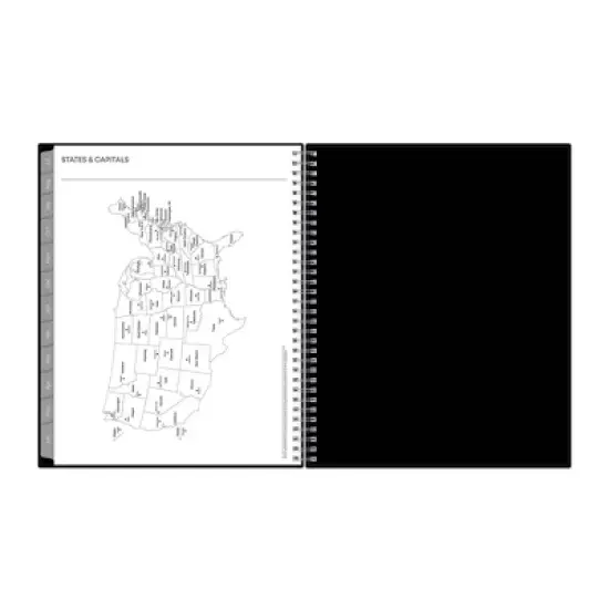 Blue Sky 8.5"x11" 2025-2026 Weekly/Monthly Wirebound Planner Black image {8}