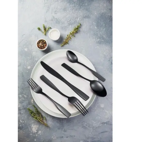 J&V TEXTILES 40-Piece Stainless Steel Flatware Silverware Set for 8 image {4}