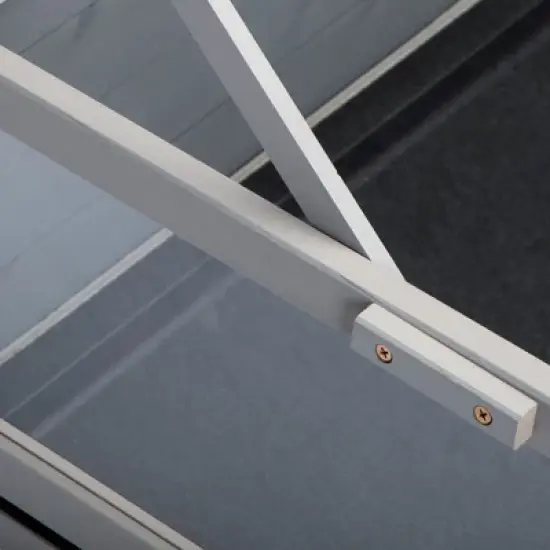 DOMETOUR Tortoise House Wooden Turtle Habitat with Removable Top and Tray for Indoors and Outdoors Gray image {12}