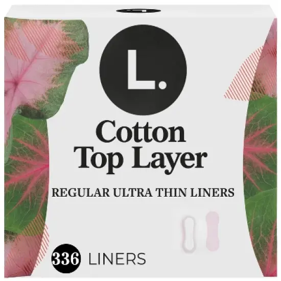 L. Organic Cotton Top Layer Ultra Thin Liners - Regular Absorbency - 336ct image {11}