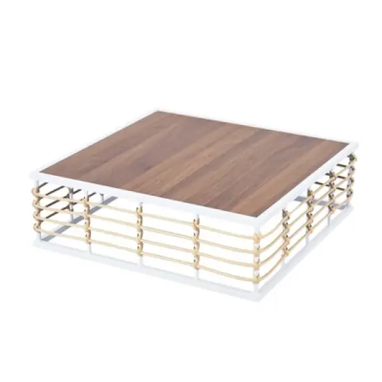 FIONECA Modern Minimalist 7-Piece Metal Patio Sectional Sofa Set with Thick Cushions & Coffee Table &uml;C White, Indoor & Outdoor image {15}