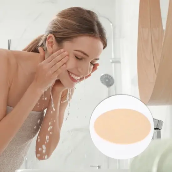 Unique Bargains Face Cleaning Compressed Sponge Facial Cleanser 20 Pcs image {4}