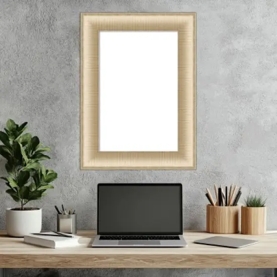 Amanti Art Elegant Brushed Honey Framed Dry Erase Magnetic Board image {6}