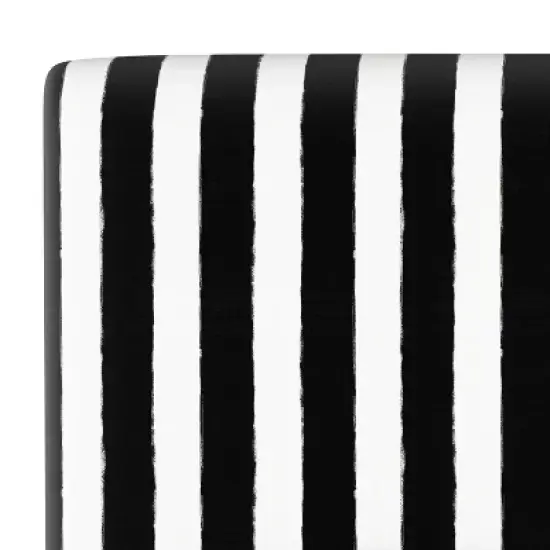 Olivia Striped Upholstered Bed - Skyline Furniture image {2}