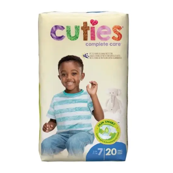 Cuties Complete Care Baby Baby Diaper Size 7, Over 41 lbs. CRD701, 80 Ct image {2}
