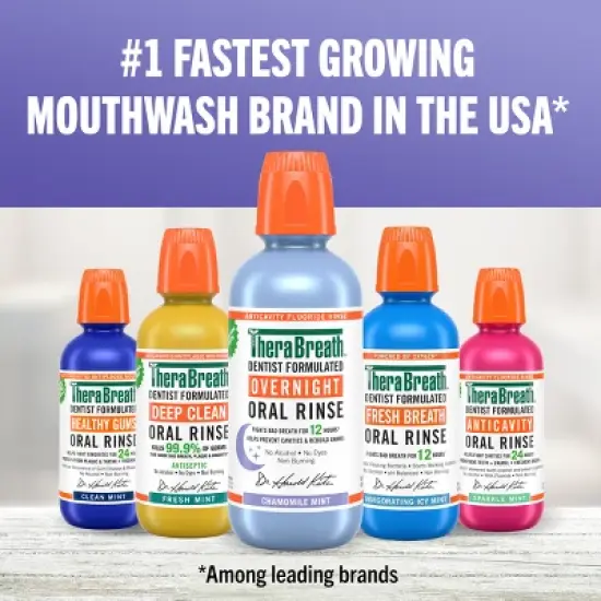 TheraBreath Overnight Mouthwash - Chamomile Mint - 16 fl oz image {8}