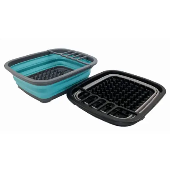 SAMMART 8L (2.11Gallons) Collapsible Plastic Dish Drainer - Foldable Drying Rack image {10}