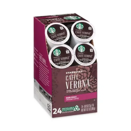 Starbucks Caffe Verona Coffee K-Cups Pack, 24/Box image {4}