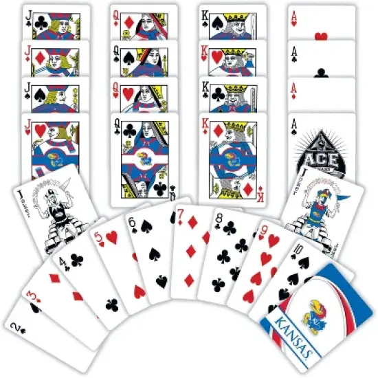 MasterPieces Officially Licensed NCAA Kansas Jayhawks Playing Cards - 54 Card Deck for Adults image {2}