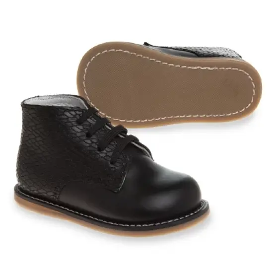 Josmo Logan Toddler Woven Leather Unisex Kids Non-Slip First Walker Baby Shoes image {1}