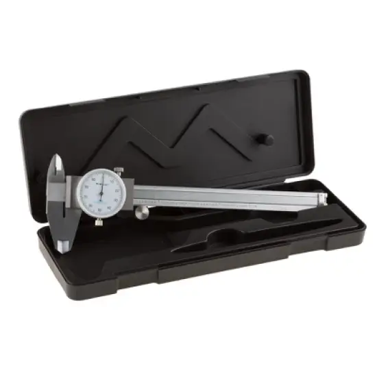 Dial Caliper- Stainless Steel and Shock Proof Tool With Plastic Carry Case, 0- 6 Inch Measuring Range For Accurate Measurements by Stalwart image {3}