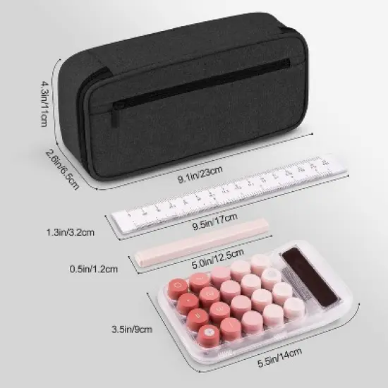 Pencil Case, Large Storage Organizer for Stationery, Back - to - School Essential,Big Pencil Pouch image {4}