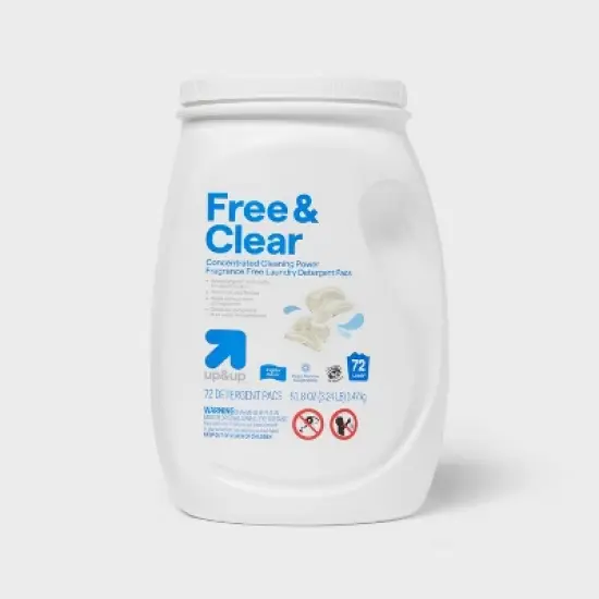 Laundry Detergent Packs - Free & Clear - up&up&trade; image {4}
