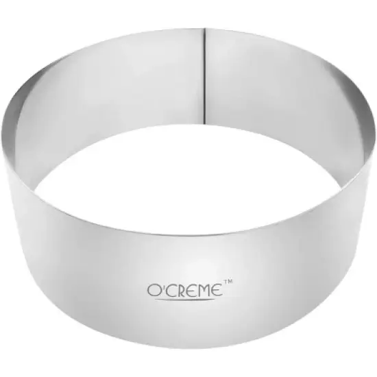 O'Creme Round Cake Ring Stainless Steel image {7}