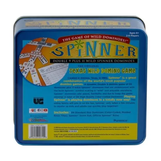 Spinner Dominoes Game Board Game: Puremco, 2-8 Players Party, 20-60 Min Play, Includes Instructions & Scoring Pads image {3}