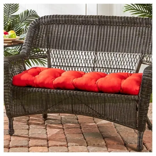 Solid Outdoor Swing and Bench Cushion - Salsa - Kensington Garden image {1}
