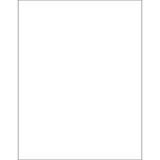 Box Partners Laser Labels Rectangle 8 1/2" x 11" White 100/Case LL136 image {1}