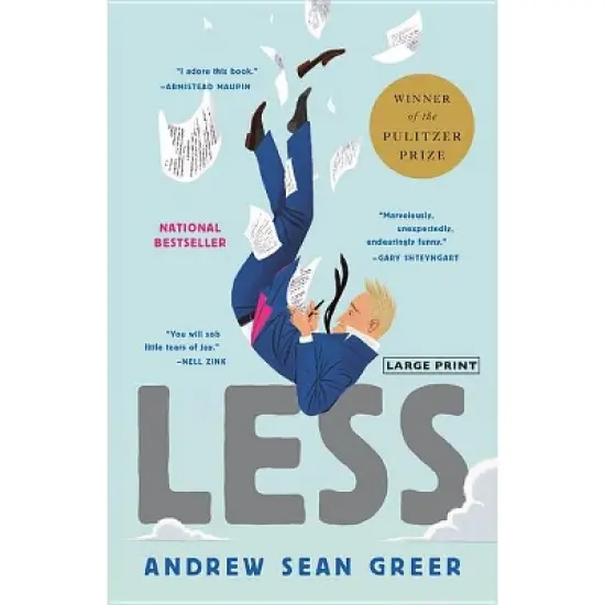 Less - (The Arthur Less Books) Large Print by  Andrew Sean Greer (Hardcover) image {1}