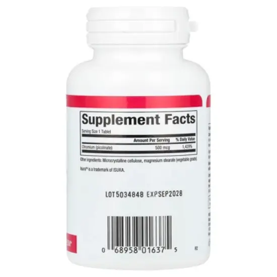 Natural Factors Chromium Picolinate, 500 mcg, 90 Tablets image {1}