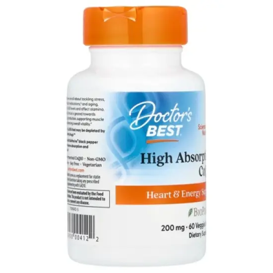 Doctor's Best High Absorption CoQ10, 60 Veggie Softgel image {3}
