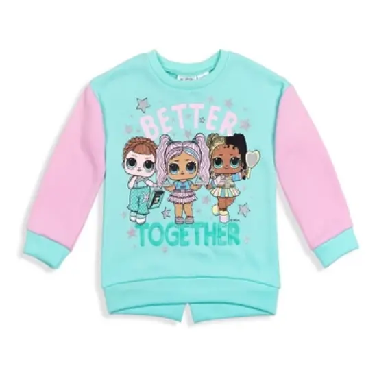 L.O.L. Surprise! Queen Bee Fierce Unity Girls Fleece Sweatshirt and Jogger Pants Set Little Kid to Big Kid image {2}