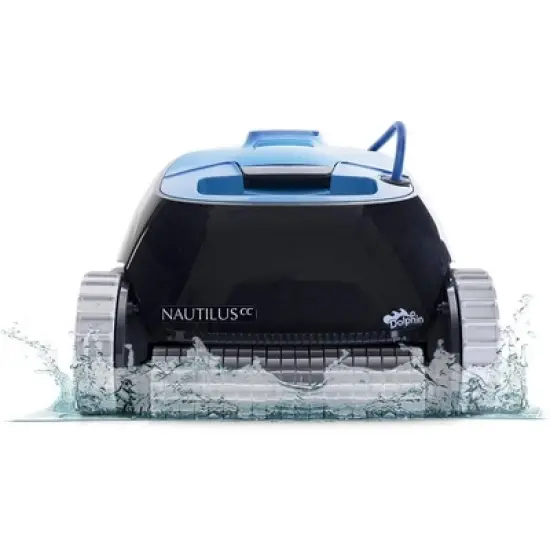 Dolphin Nautilus CC Robotic Pool Vacuum, Wall-Climbing Scrubber, Top-Load Filter image {1}