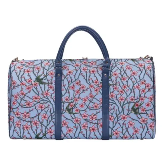 Signare USA Licensed Almond Blossom And Swallow Blue Big Holdall/Duffel Bag image {12}