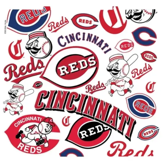 MLB Cincinnati Reds 24oz All Over Venture Water Bottle image {1}