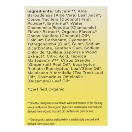 Radius Coconut Banana Organic Toothpaste - 3 oz image {4}