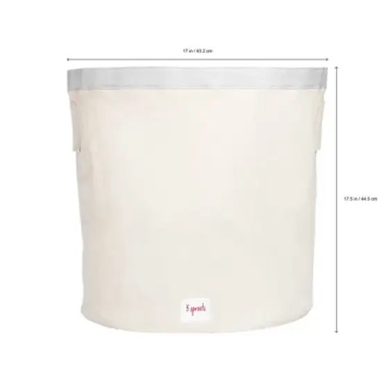 3 Sprouts Baby and Toddlers Collapsible Folding Large Canvas Storage Bin Basket for Laundry, Toys, Books, and Stuffed Animals with Cute Panda Print image {4}