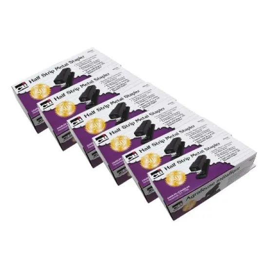 Charles Leonard Half Strip Economy Metal Stapler, Pack of 6 image {2}