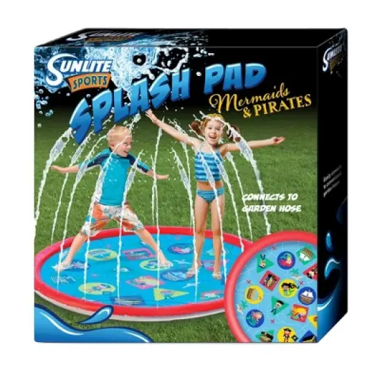 Splash Pad & Outdoor Sprinkler for Kids and Toddlers, Inflatable Water Pool image {7}