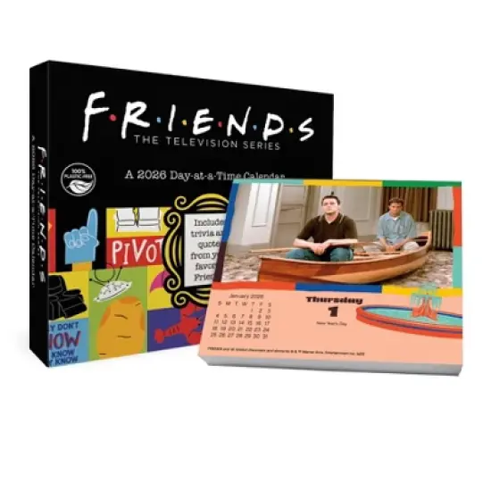 Trends International 2026 Friends Dayata Time 6.12"x5.37" Box Calendar image {10}
