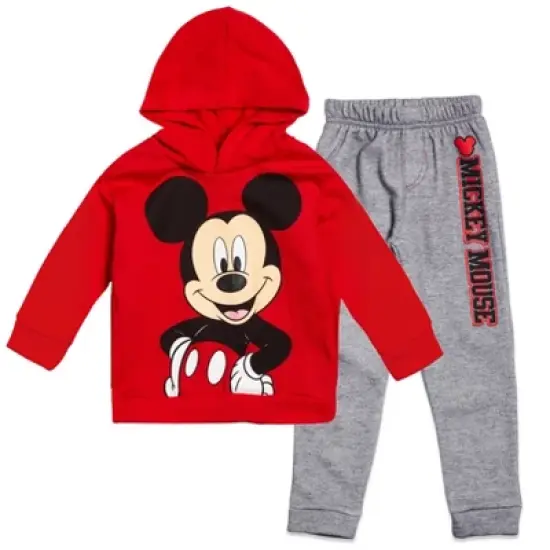 Disney Mickey Mouse Christmas Fleece Pullover Hoodie and Pants Outfit Set Infant to Little Kid  image {7}