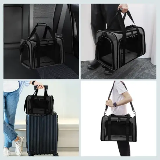 Unique Bargains Puppy Carrier for Medium Small Cats Dogs 1 Pc image {2}