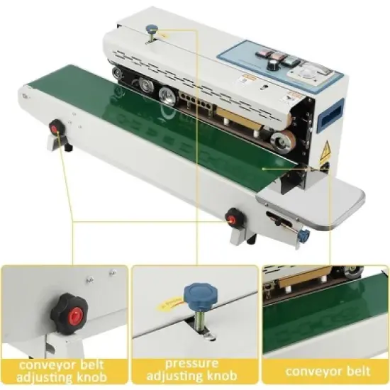 Automatic Horizontal Continuous Band Sealing Machine PVC Plastic Bag Sealer Tool image {2}