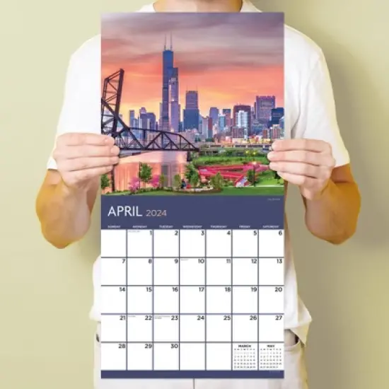 TF Publishing 2024 Wall Calendar 12"x12" Chicago image {3}
