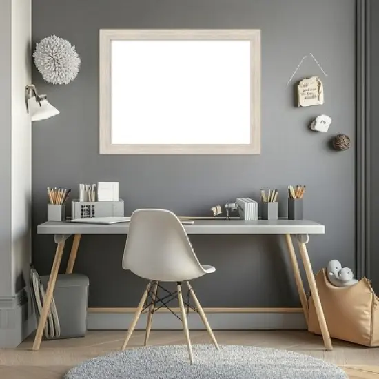 Amanti Art Hardwood Chocolate Narrow Framed Dry Erase Magnetic Board image {8}