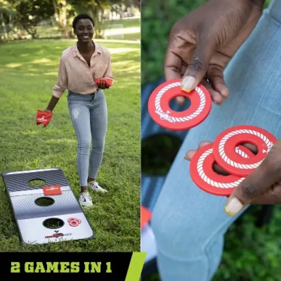 Backyard Hero 48'' Tailgate Combo Bean Bag Toss and Washer Game Set image {2}