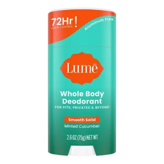 Lume Solid Antiperspirant & Deodorant Stick - Minted Cucumber - 2.6oz image {8}