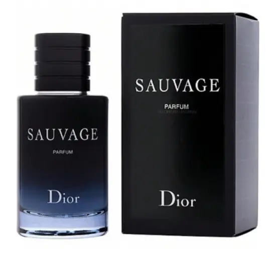 Dior Sauvage By Christian Dior Men Parfum Spray 2 Oz Calabrian Bergamot, Patchouli, Pepper, Geranium, Cedar 2015  Perfume image {1}