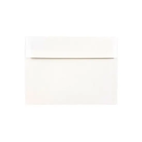 JAM Paper A7 Foil Lined Invitation Envelopes 5.25 x 7.25 White with Silver Foil 50/Pack (3243671I) image {1}