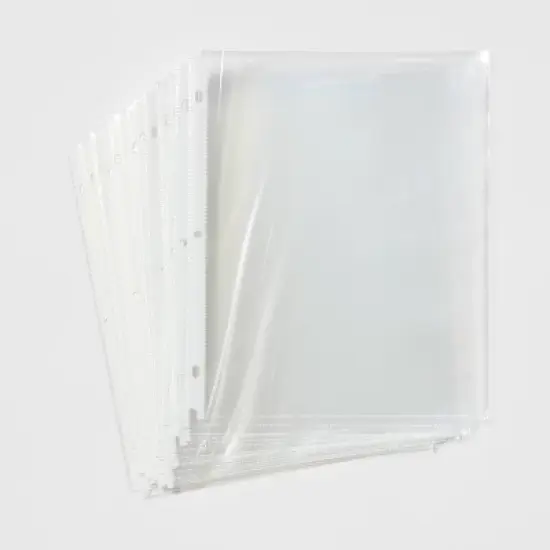 Letter Sheet Protectors Clear - up&up&trade; image {2}