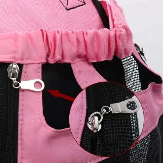 Unique Bargains Dog Easily Carry Training Accessory Carrier Backpack Small Size Pink 1 Pc image {2}