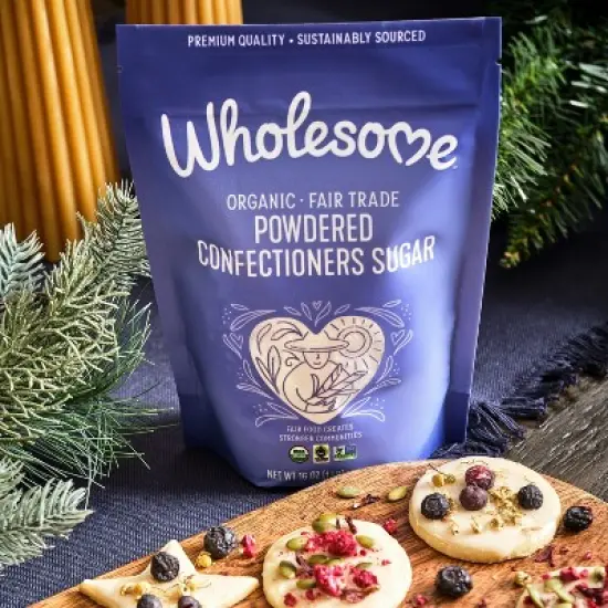 WHOLESOME ORGANIC FAIR TRADE POWDERED CONFECTIONERS SUGAR  4 PACK image {4}